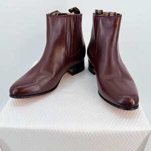 Herencia Boots MX 28.5/US 10.5 Brown Leather Chelsea Western Ankle Boots Mexico